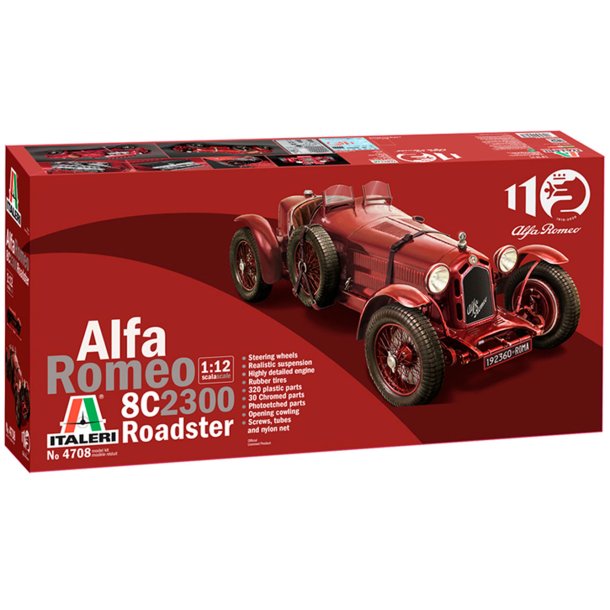 Italeri Alfa Romeo 8C 2300 Roadster - 1:12