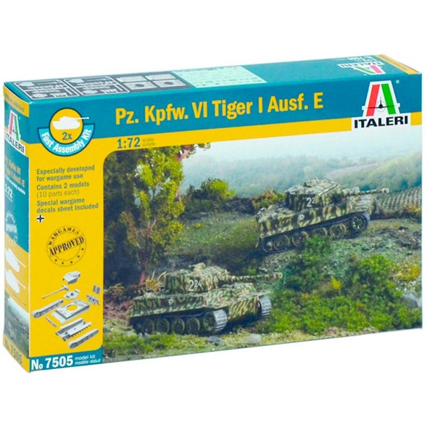 Italeri Tyske Tiger kampvogn 2 stk. - 1:72