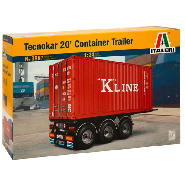 Italeri Tecnokar 20" containervagn - 1:24