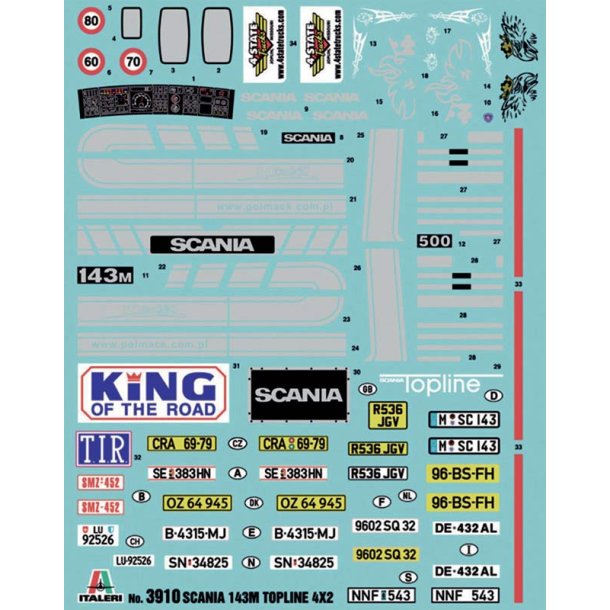 Italeri Scania 143M Topline 4x2 - 1:24