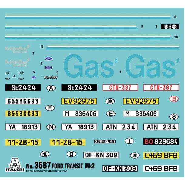 Italeri Ford Transit MK2 - 1:24