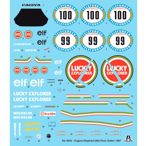 Cagiva Elefant 850 Paris-Dakar 1987 - 1:9