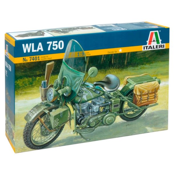 Italeri WLA 750 US WWII motorcykel - 1:9