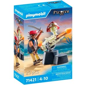 Playmobil pirat med skeletkanon