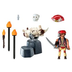 Playmobil pirat med skeletkanon
