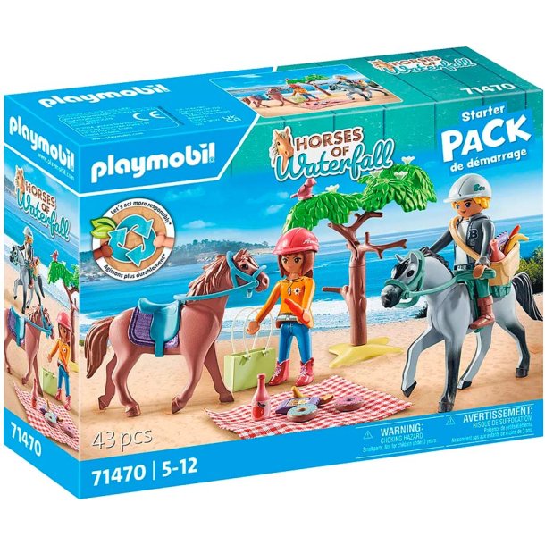 Playmobil 71470 Ridtur p stranden - Hstar av vattenfall