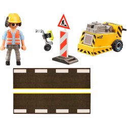 Playmobil 71185 vejarbejder med kantfrser