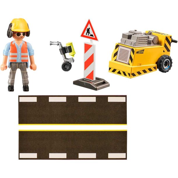 Playmobil 71185 vejarbejder med kantfrser