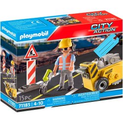 Playmobil 71185 vejarbejder med kantfrser