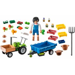 Playmobil Traktor med anhnger
