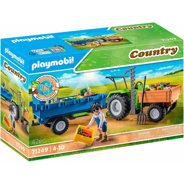 Playmobil Traktor med anhnger