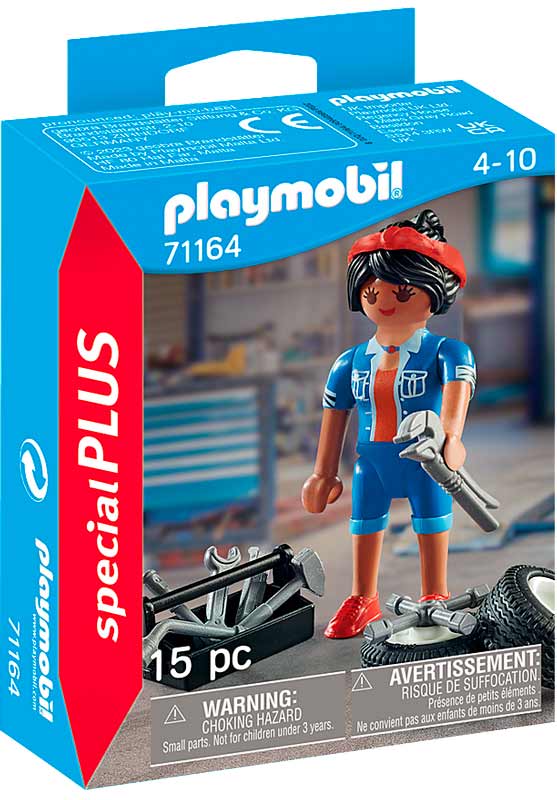 dateret lungebetændelse Clip sommerfugl Playmobil 71164 Kvindelig mekaniker - Køb Playmobil her