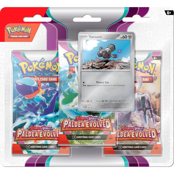 Pokemon Paldea Evolved 3-pack - Varoom