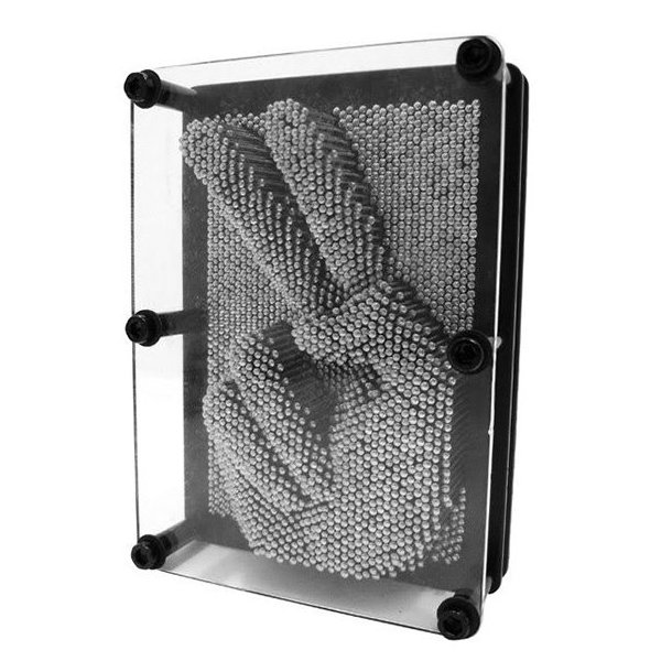 PinArt 3D Pladekunst Sort/S�lv til Kreative Aftryk