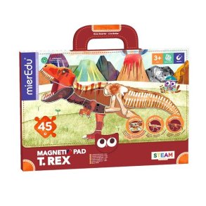 mierEdu Magnetisk Legetavle med T-Rex Motiver