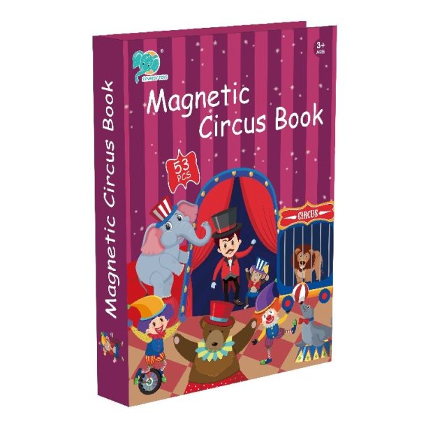 Magnetbog Cirkus - Kreativ Leg med 53 Magneter