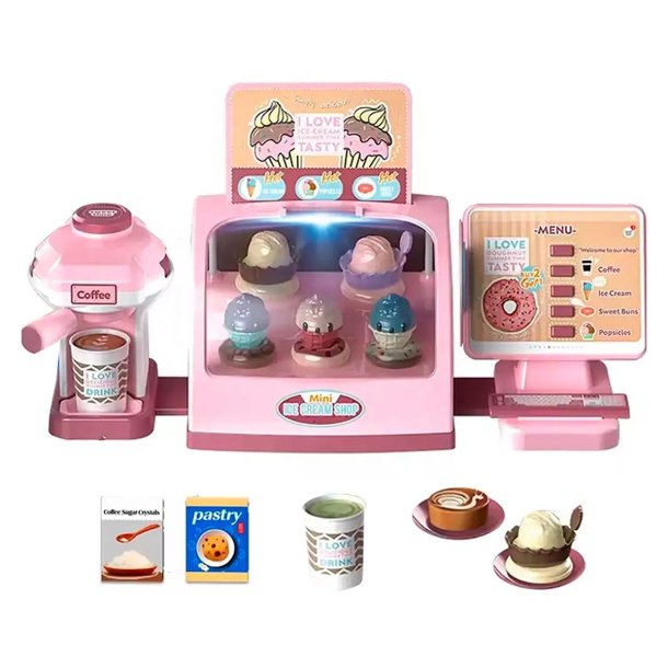 Play House Leget�js Isbutik og Kaffebar med Lys og Lyd