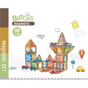 Magnetic Tiles Bygges�t Lufthavn 92 Dele