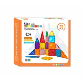 Magnetic Tiles Mini Bygges�t, 32 Dele