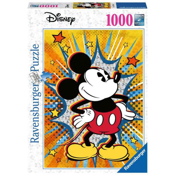 Ravensburger 1000 brikker - Retro Mickey