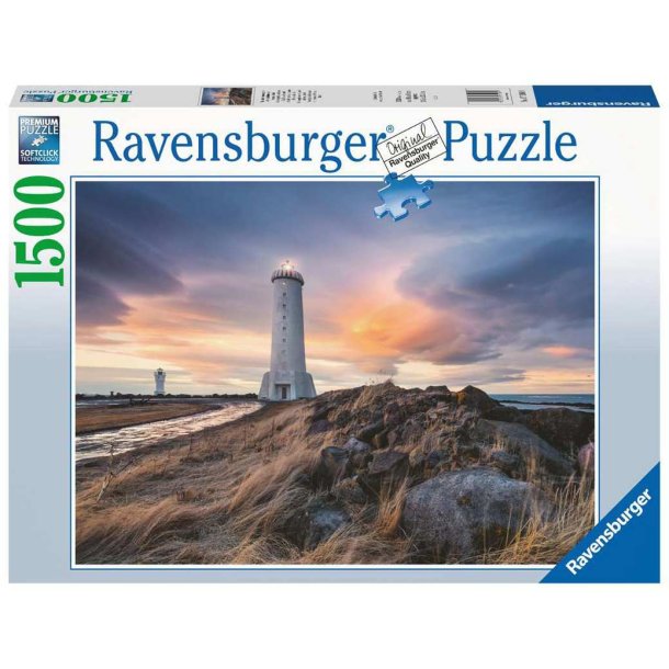 Ravensburger 1500 bitar - Akranes fyr p Island