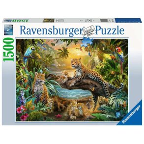 Ravensburger 1500 bitar - Leopardfamiljen
