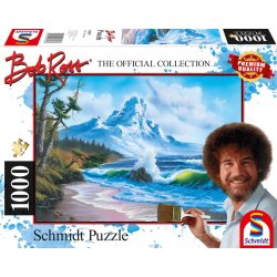 Puslespil 1000 brikker - Bob Ross Bjerge ved havet