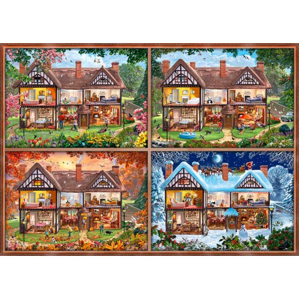Puslespil 2000 brikker - Huset med de fire rstider