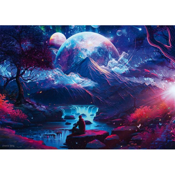 Puslespil 1000 brikker - Himmelske Bjerge