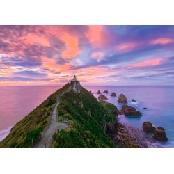 Puslespil 3000 brikker - Nugget Point Fyr, Syden - New Zealand
