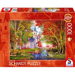 Schmidt Puzzle Church p hsttid - 1000 bitar
