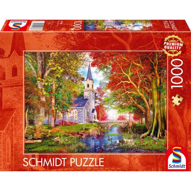 Schmidt Puslespil Kirke ved efterrstid - 1000 brikker