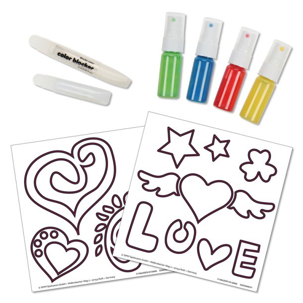 Lena tekstilfarve med 4 farver