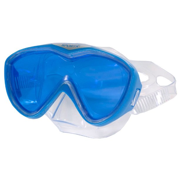 Dykkermaske med farvet glas