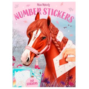 Miss melody Number stickers bok