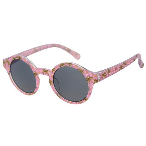 Brnesolbriller - Pink med palmer