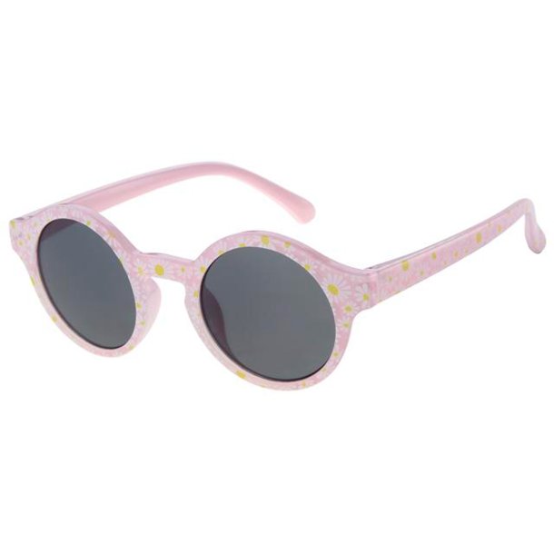 Brnesolbriller - pink med blomster