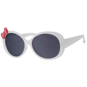 Barnsolglasgon - Vita med fluga