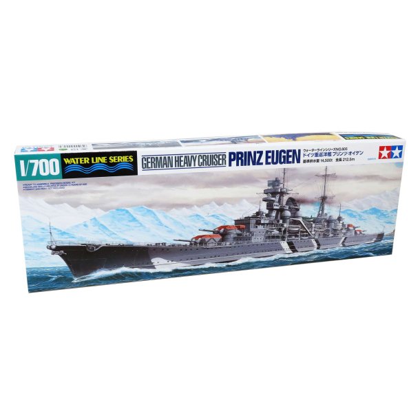 Tamiya tysk tung kryssare "Prinz Eugen" - modellfartyg