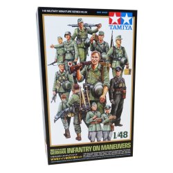 Tamiya tyskt infanteri p manvrar set - modellfigur