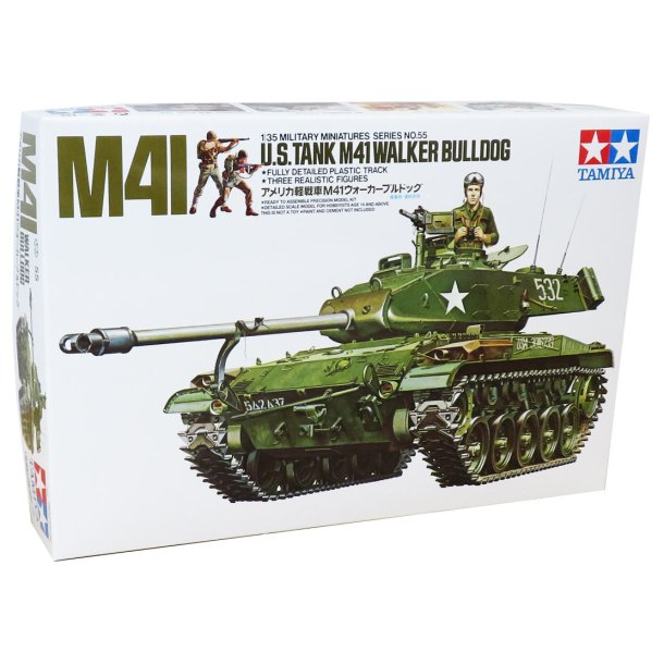 Tamiya US tank M41 walker bulldog - Modelkampvogn