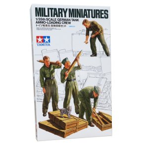 Tamiya German ammo-loading crew modelfigurer