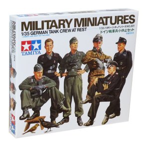 Tamiya tysk stridsvagnsbesttning i vila set - Modellfigur