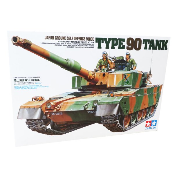 Tamiya Japansk ground self defense type 90 tank - Modelkampvogn