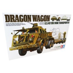 Tamiya US 40-tons tanktransporter Dragon Wagon - modellbil