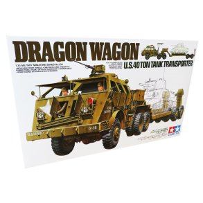 Tamiya US 40-tons tanktransporter Dragon Wagon - modellbil