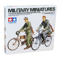 Tamiya German soldiers with bicycles st - Modelfigur