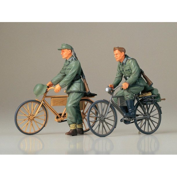 Tamiya German soldiers with bicycles st - Modelfigur