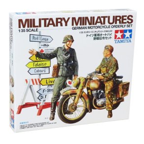 Tamiya tysk motorcykel ordnad set - Modell figur