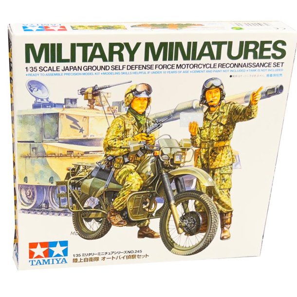 Tamiya JGSDF Motorcykel recon set - Modellfigur